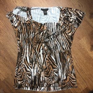 Medium leopard print blouse top